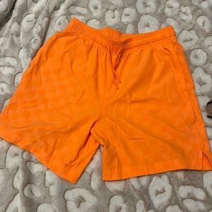 Neon Orange Athletic running shorts! Size: L🧡